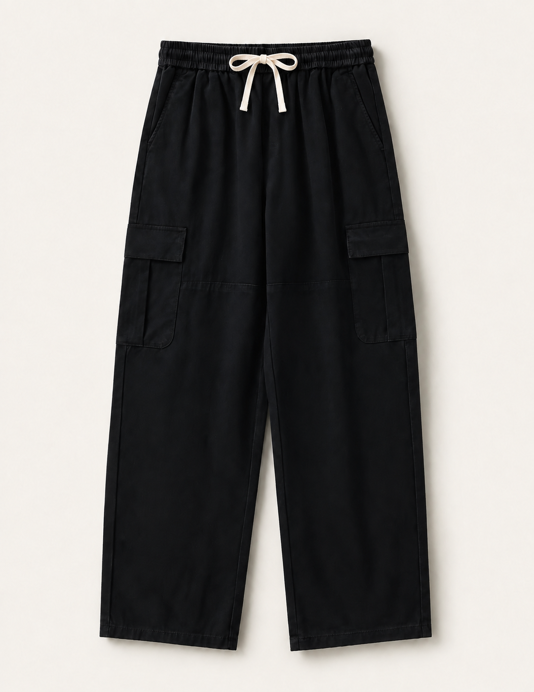 Men’s TELLS Straight-Leg Black Cargo Pants