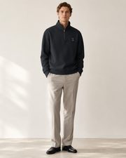 Men's Signature Quarter-Zip Navy Sweatshirt