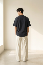 TELLS Embroidered Oversized Navy Blazer T-Shirt