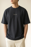 TELLS Embroidered Oversized Navy Blazer T-Shirt
