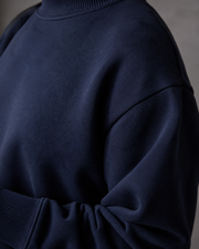Still Crewneck Sweatshirt in Navy Blue