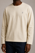 Signature Sunfade Long Sleeve T-Shirt in Apricot