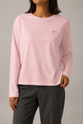 Quiet Sunfade Long Sleeve T-Shirt in Pink