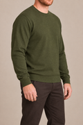 Still Hours Crewneck Sweater in Olive