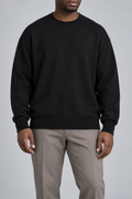 Slow Days Relaxed Crewneck in Black