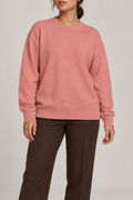 Soft Pause Relaxed Crewneck in Coral