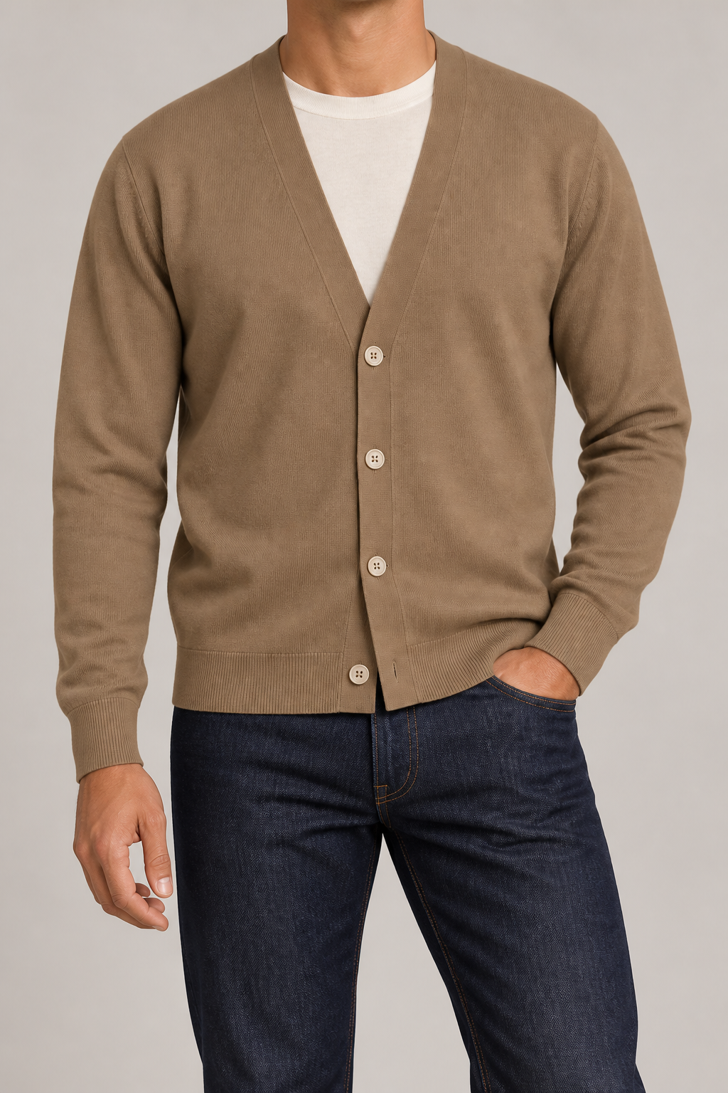 After Hours Cardigan in Peanut