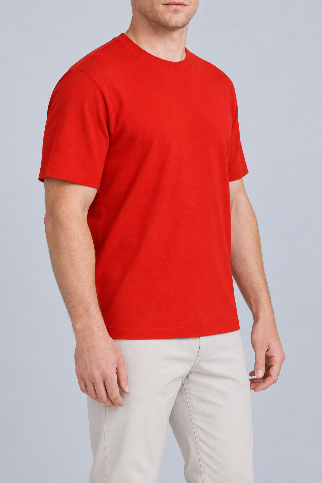 Open Hours Knit T-Shirt in Chili