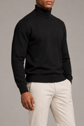 Still Season Turtleneck Sweater in Black