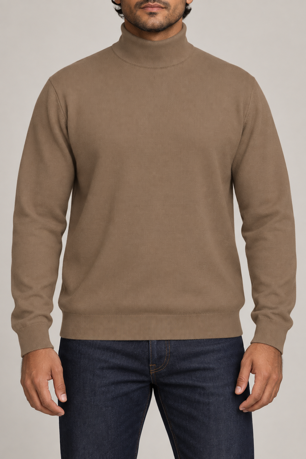 Still Season Turtleneck Sweater in Peanut