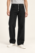Deep Interval Wide Leg Jeans in Black
