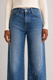 Blue Trace Straight Jeans detail view