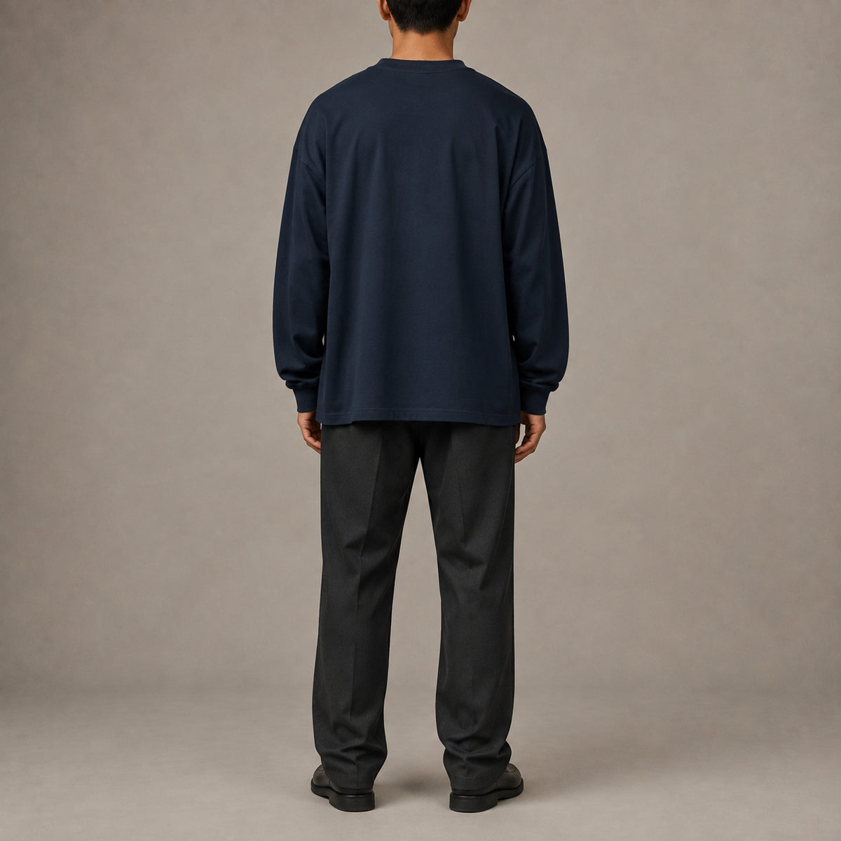 Archive Long Sleeve T-Shirt in Navy