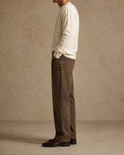 Drift Straight Jeans in Walnut Brown side profile