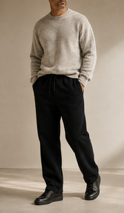 Form Heavy Pant in Black Beauty front editorial view