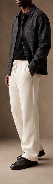 Form Heavy Pant in Lucent White front editorial view