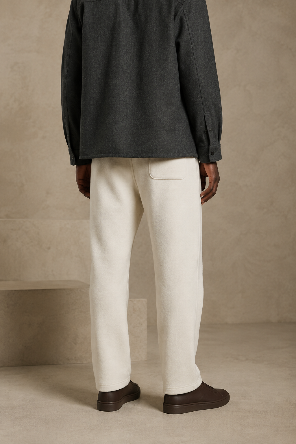 Form Heavy Pant in Lucent White rear view