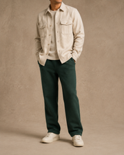 Groundline Straight Pant in Eden Green front view