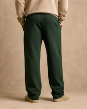 Groundline Straight Pant in Eden Green back view