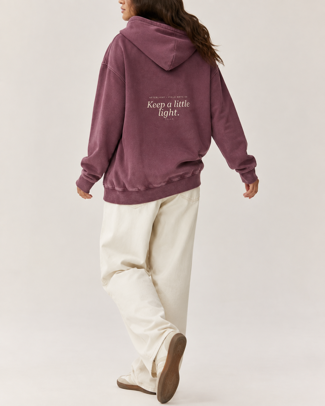 Little Light Hoodie in Jujube Red