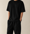 Still Volume Oversized T-Shirt in Black