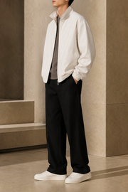 Night Route Track Jacket in White side view