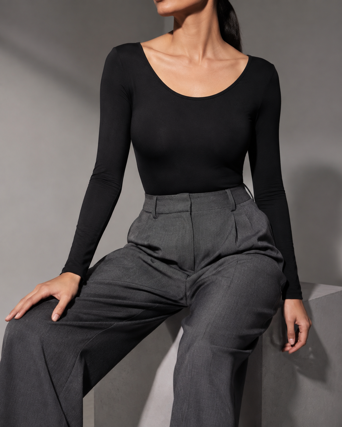 Quiet Motion Bodysuit in Black view 5