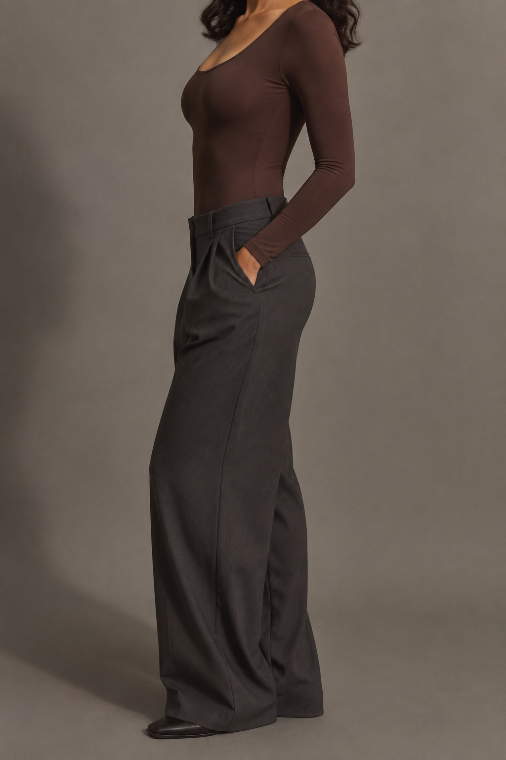 Quiet Motion Bodysuit in Coffee view 2