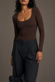 Quiet Motion Bodysuit in Coffee view 5