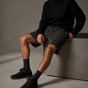 Rawpath Cotton Short in Dark Gray view 2