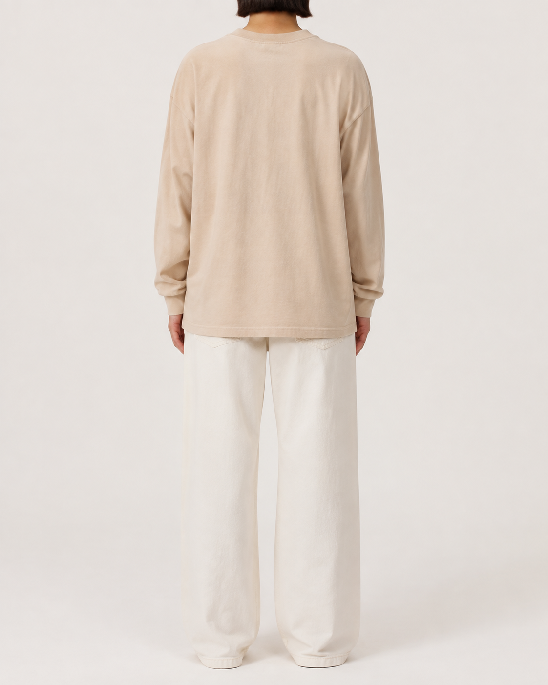 Sandnote Long Sleeve in Sand Color view 2
