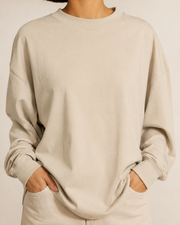 Sandnote Long Sleeve in Sand Color view 3