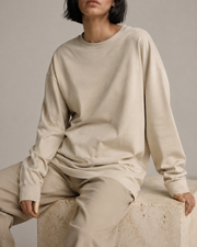 Sandnote Long Sleeve in Sand Color view 5