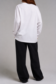 Sandnote Long Sleeve in White view 2
