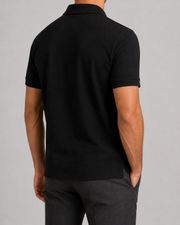 Signal Pique Polo in Black back