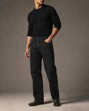 Still Straight Jeans in Black front angle