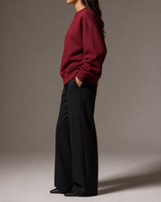 Still Crewneck Sweatshirt in Dull Red