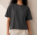 Little Star Boxy T-Shirt in Dark Gray