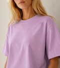 Quiet Script Boxy T-Shirt in Pink