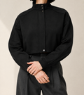 Shortline Cropped Jacket in Black