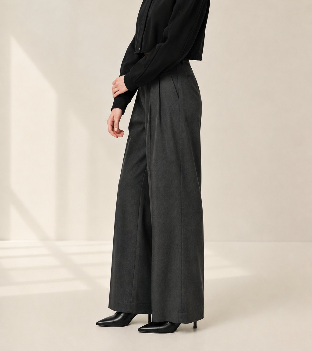 Women’s TELLS Cropped Black Jacket — cropped below face